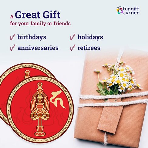 ملصقات Ksiddigarbha Fireball Amulet Feng Shui، رمز الهدوء وحل النزاعات والوئام العاطفي، ملصقات زخرفية، هدية فنغ شوي، صنع في الولايات المتحدة الأمريكية، 4.3 بوصة (5 عبوات) in Kuwait