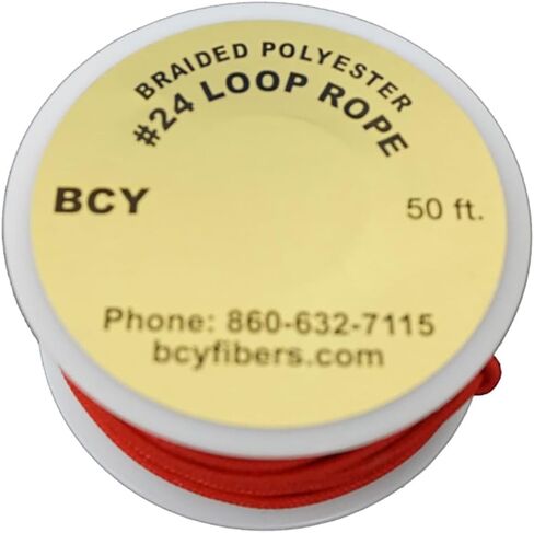 حبل حلقة مقاس 24 D من BCY، أحمر، 50 قدم in Kuwait