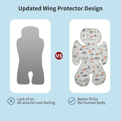 وسادة تبريد جل لمقعد السيارة، مزدوجة الجوانب وقابلة للتنفس وبطانة مقعد ثلج قابلة للتنفس لعربة الأطفال وكرسي الطفل ومقعد السيارة الآمن للأطفال وأسرة الأطفال والأسرّة (الغابة) in Kuwait