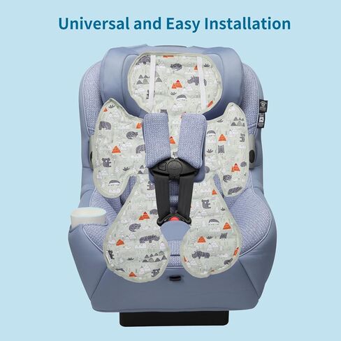 وسادة تبريد جل لمقعد السيارة، مزدوجة الجوانب وقابلة للتنفس وبطانة مقعد ثلج قابلة للتنفس لعربة الأطفال وكرسي الطفل ومقعد السيارة الآمن للأطفال وأسرة الأطفال والأسرّة (الغابة) in Kuwait