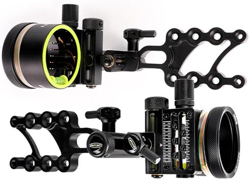 Compound Bow Sight Aluminum Alloy Archery Bow Sights 0.019" Fiber Optic 5 Pin Bow Sight with Sight Light Compound Bow Accessory in Kuwait