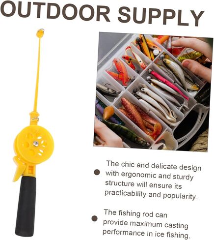 Winter Ice Fishing Rod Lightweight Boys and Girls Fishing Pole Supplies Bait Tool in Saudi Arabia