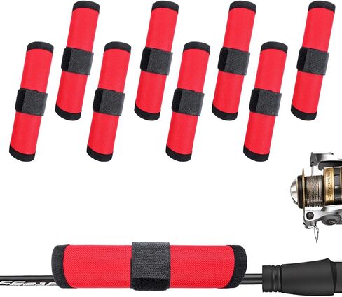 8PCS Fishing Hook Covers 6.1 Inch Lure Wrap Bait Gloves Covers Fish Lure Cover Storage Protectors Pole Sleeve Guard Tackle Wraps to Keep Fishermen Fishing Safe for Fish Rod in Saudi Arabia