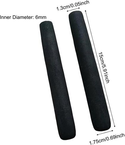 4 Pack Foam Grip Tubing 6 Inch Long Foam Handle Grips Aid Non Slip Sleeve Tubes Cover for Disabled and Elderly Fishing Rod Carbon Fiber Stick Utensils Scissor Tools Pens Arthritic Handicapped in Kuwait