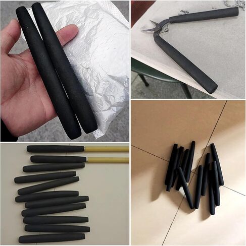 4 Pack Foam Grip Tubing 6 Inch Long Foam Handle Grips Aid Non Slip Sleeve Tubes Cover for Disabled and Elderly Fishing Rod Carbon Fiber Stick Utensils Scissor Tools Pens Arthritic Handicapped in Kuwait