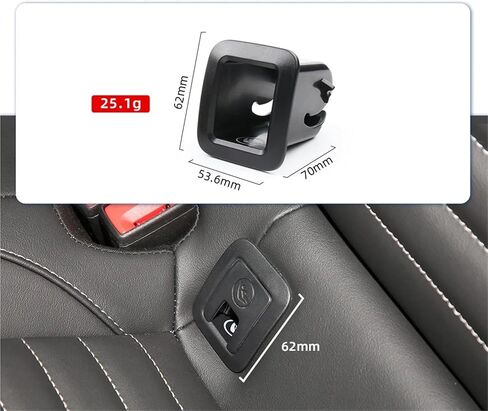 مشبك مقعد الطفل الخلفي ISOFIX غطاء مشبك أمان مقعد الطفل 3GD887187 3GD887233 for VW Magotan B8 2017-2025 (حامل) in Saudi Arabia