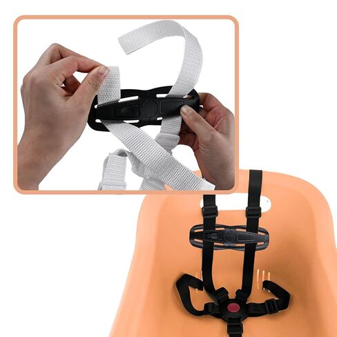 2 Pack Universal Seat Chest Harness Seat Safety Belt Buckle Lock Stroller Chest Replacement for Baby and Kids Trend (Black) in Saudi Arabia