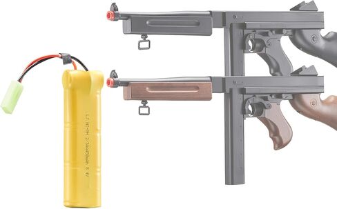 بطارية لانسر التكتيكية الادسنس 8.4 فولت NiMH 450 مللي أمبير في الساعة لبئر D98 M1A1 WWW2 SMG AEG مسدس Airsoft in Kuwait