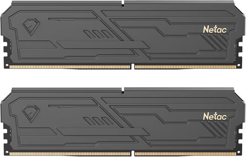 Netac DDR4 DRAM 32GB Kit16GBx2 C16 3200MHz XMP 2.0 ذاكرة الوصول العشوائي ثنائية القناة (PC4-25600) 1.35V 288-Pin مشتت حرارة ألومنيوم مطور مثالي لترقية كمبيوتر الألعاب - Shadow III White in Kuwait