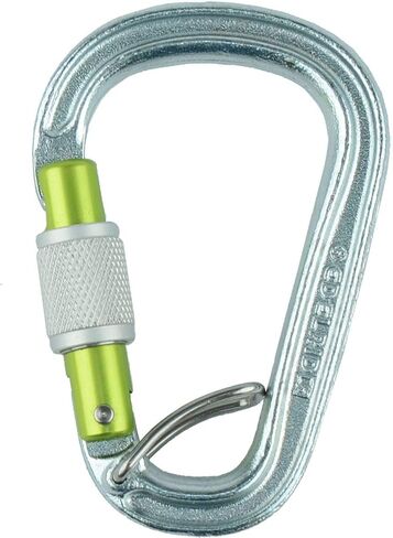 Edelrid HMS Bruce Steel Screw FG - Silver in Saudi Arabia