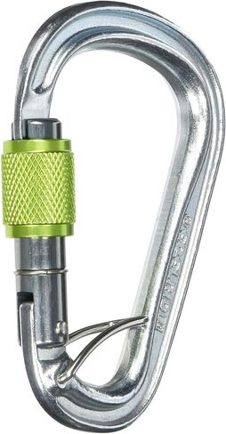Edelrid HMS Bruce Steel Screw FG - Silver in Saudi Arabia
