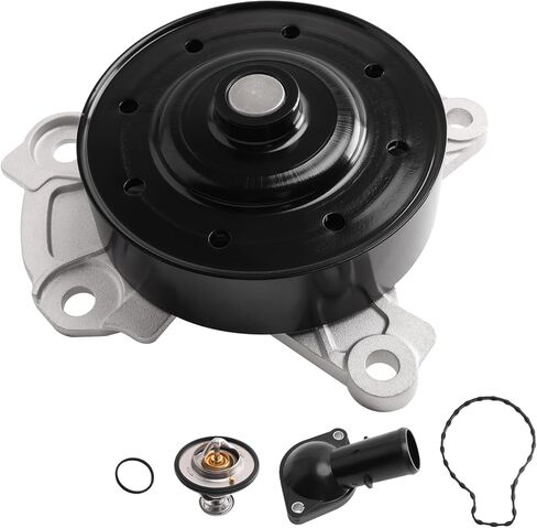 مجموعة ترموستات مضخة المياه متوافقة مع HS250H & Corolla & Highlander & Matrix & RAV4 & Solara 2.4L L4 Engnie & 2002-2009 Camry 2.4L L4 & 2007-2011 Camry 2.4 L4 محرك الغاز الكهربائي، استبدال # AW9414 in Kuwait