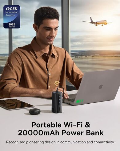 Baseus 4G WiFi Hotspot Power Bank & Qi2 معتمد 0.5 بوصة فائق النحافة 15W 10K باور بانك لاسلكي in Saudi Arabia