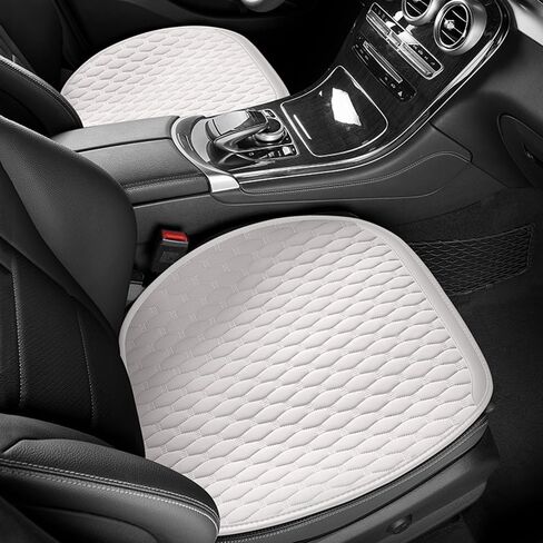 وسادة مقعد السيارة لسيارة Ford Edge 2015 2016 2017 2018 2019 (5 مقاعد)، مناسبة لجميع المواسم، وسادة مقعد ناعمة خفيفة الوزن قابلة للتنفس، وسادة مقعد أمامية باللون الرمادي مكونة من قطعتين in Kuwait