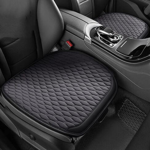 وسادة مقعد السيارة لسيارة Ford Edge 2015 2016 2017 2018 2019 (5 مقاعد)، مناسبة لجميع المواسم، وسادة مقعد ناعمة خفيفة الوزن قابلة للتنفس، وسادة مقعد أمامية باللون الرمادي مكونة من قطعتين in Kuwait