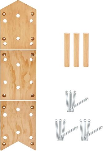 تسلق Pegboard 12''x48'' لوح تسلق الصخور مع أوتاد وتد 23 فتحة سلم مثبت على الحائط للياقة البدنية والتدريب المتقاطع لتسلق الصخور هدية، هدية عيد الميلاد للمتسلق in Kuwait