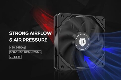 ID-COOLING SE-224-XTS Black CPU Cooler 4 Heatpipes CPU Air Cooler 120mm PWM Fan CPU Fan for Intel LGA1700/115X/1200; AMD AM4/AM5 in Saudi Arabia