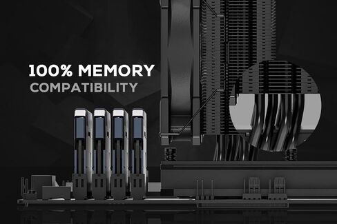 ID-COOLING SE-224-XTS Black CPU Cooler 4 Heatpipes CPU Air Cooler 120mm PWM Fan CPU Fan for Intel LGA1700/115X/1200; AMD AM4/AM5 in Saudi Arabia