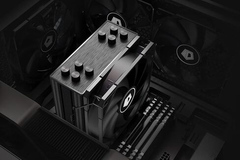 ID-COOLING SE-224-XTS Black CPU Cooler 4 Heatpipes CPU Air Cooler 120mm PWM Fan CPU Fan for Intel LGA1700/115X/1200; AMD AM4/AM5 in Saudi Arabia