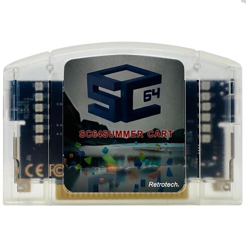 Retrotech Summer Cart 64 Multi Game Cartridge For N64 Video Game Console - Transparent Clear in Saudi Arabia