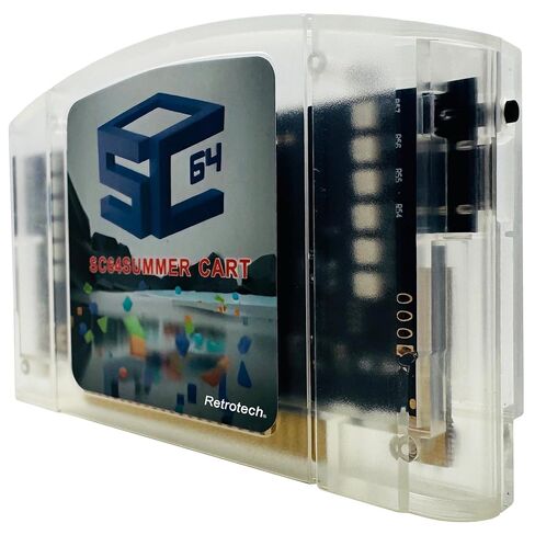 Retrotech Summer Cart 64 Multi Game Cartridge For N64 Video Game Console - Transparent Clear in Saudi Arabia