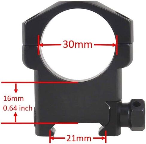 Muzzle-Loaders Exodus 30mm Scope Rings - Medium Base, Matte Black Rings in Saudi Arabia