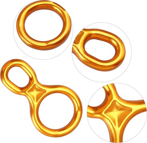 35KN جهاز الهبوط من قمم الجبال على شكل 8 حبل حلقي من قمم الجبال، جهاز أمان من سبائك المغنيسيوم والألومنيوم مع أذن منحنية، معدات الهبوط من قمم الجبال للأماكن الخارجية والتسلق والأرجوحة in Kuwait