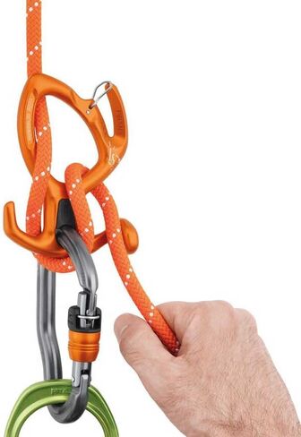 PETZL PIRANA Guide Adjustable Friction Descender for Canyoning (Orange) in Saudi Arabia