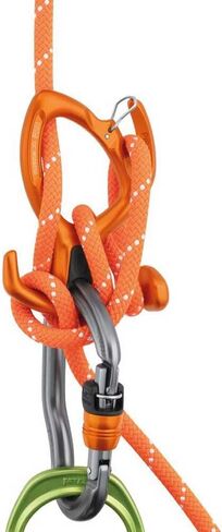PETZL PIRANA Guide Adjustable Friction Descender for Canyoning (Orange) in Saudi Arabia