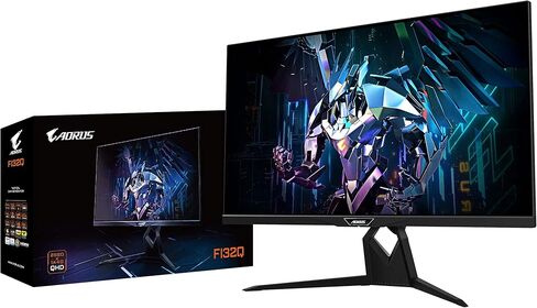 AORUS FI32Q 32 بوصة 1440p HBR3، متوافق مع NVIDIA G-SYNC، ANC مدمج حصري، KVM، شاشة 2560x1440، وقت استجابة 1 مللي ثانية، 94% DCI-P3، 1x DisplayPort 1.4، 2X HDMI 2.0، 2X USB 3.0، 1x USB C (متجدد) in Kuwait