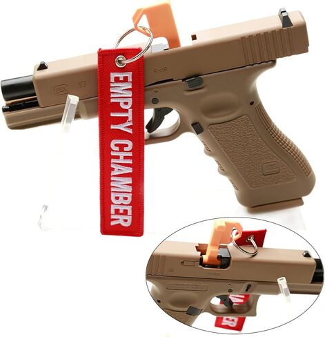 2Pack Chamber Safety Flag Fits Rifle Handguns Shotgun Pistol, Universal Compatibility Keychain Empty Chamber Tags in Saudi Arabia