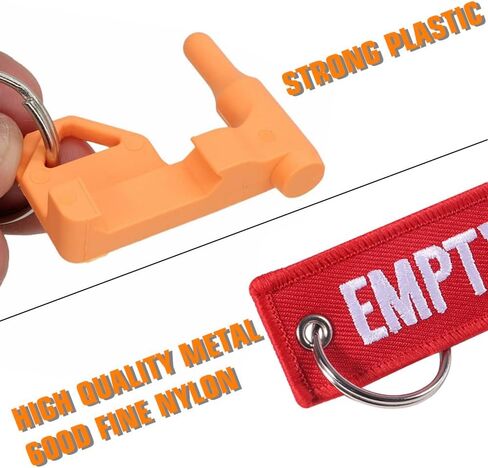 2Pack Chamber Safety Flag Fits Rifle Handguns Shotgun Pistol, Universal Compatibility Keychain Empty Chamber Tags in Saudi Arabia