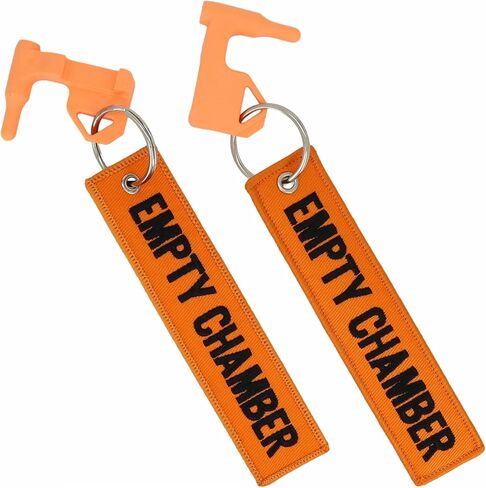 2Pack Chamber Safety Flag Fits Rifle Handguns Shotgun Pistol, Universal Compatibility Keychain Empty Chamber Tags in Saudi Arabia