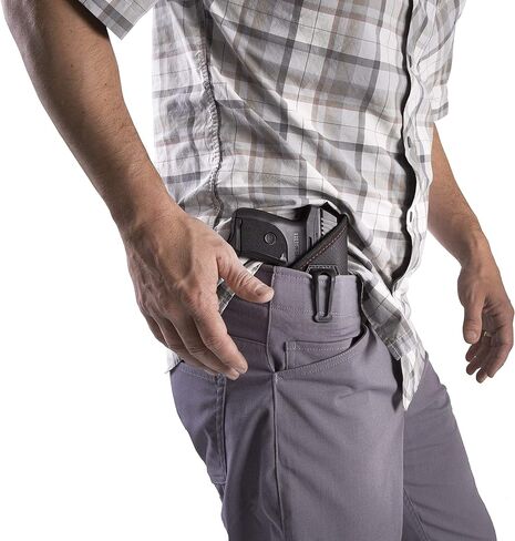 شركة Allen - حافظة فلاش، حزام IWB داخلي 1.5 بوصة، مع مشبك، سهل الإخفاء، اليد اليمنى (مقاس 00-08) - أسود in Kuwait