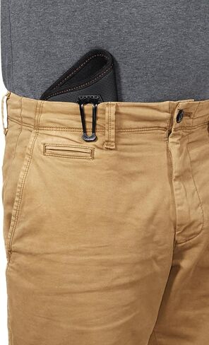 شركة Allen - حافظة فلاش، حزام IWB داخلي 1.5 بوصة، مع مشبك، سهل الإخفاء، اليد اليمنى (مقاس 00-08) - أسود in Kuwait