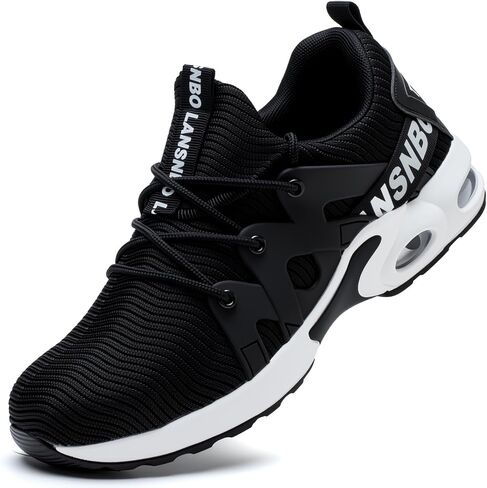 Steel Toe Shoes for Women Indestructible Safety Work Shoes Air Cushion Lightweight Breathable Utility Sneakers Puncture Proof Slip Resistant Composite Toe Footwear in Saudi Arabia