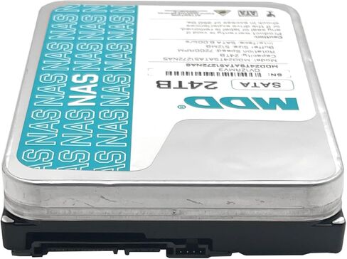 MDD 24 تيرابايت 7200 دورة في الدقيقة 512 ميجابايت كاش SATA 6.0 جيجابايت/ثانية 3.5 بوصة محرك الأقراص الصلبة NAS الداخلي (MDD24TS51272NAS) - ضمان 5 سنوات (متجدد) in Kuwait