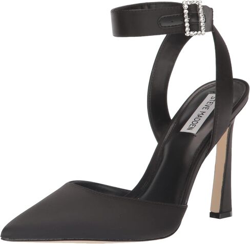 صندل Steve Madden Sarantos من الدانتيل الطبيعي بشريط للكاحل ومقدمة مدببة وكعب ستيليتو (دانتيل طبيعي، 11) in Kuwait
