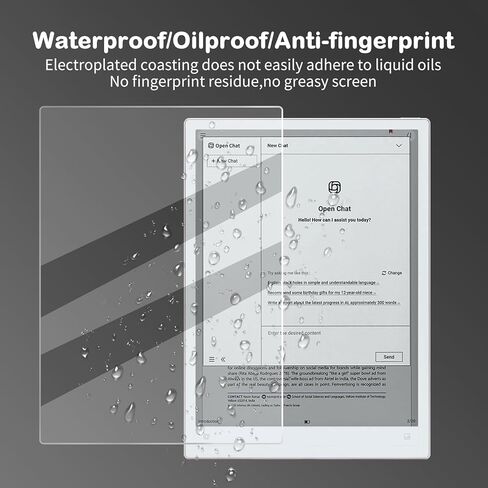 واقي شاشة مضاد للوهج لجهاز iflytek AINOTE 2 مقاس 10.65 بوصة (إصدار 2025) مضاد لبصمات الأصابع، مقاوم للخدش، ملمس ورقي، طبقة ناعمة من مادة PET، عبوتان (غير لامع) in Kuwait