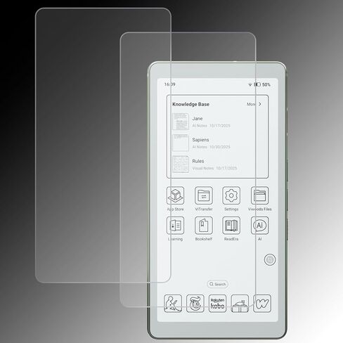 واقي شاشة مضاد للوهج لقارئ VIWOODS AiPaper وقارئ AiPaper C 6.13 بوصة | ملمس نسيج الورق | مضاد لبصمات الأصابع | مضاد للخدش | طبقة ناعمة من جلد نانو غير لامع | عبوة من قطعتين | (غير لامع) in Kuwait
