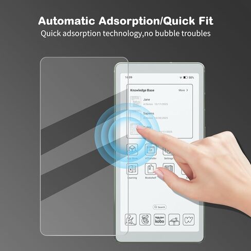 واقي شاشة مضاد للوهج لقارئ VIWOODS AiPaper وقارئ AiPaper C 6.13 بوصة | ملمس نسيج الورق | مضاد لبصمات الأصابع | مضاد للخدش | طبقة ناعمة من جلد نانو غير لامع | عبوة من قطعتين | (غير لامع) in Kuwait