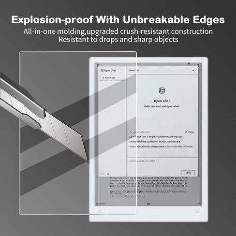 واقي شاشة مضاد للوهج لجهاز iflytek AINOTE 2 مقاس 10.65 بوصة (إصدار 2025) مضاد لبصمات الأصابع، مقاوم للخدش، ملمس ورقي، طبقة ناعمة من مادة PET، عبوتان (غير لامع) in Kuwait