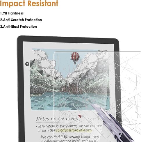 واقي شاشة مكون من قطعتين متوافق مع Kindle Scribe 11" 2025 / Kindle Scribe Colorsoft 11" 2025، زجاج مقسى [وضوح HD] [9 صلابة] [مضاد للخدش] [سهل التركيب] in Saudi Arabia