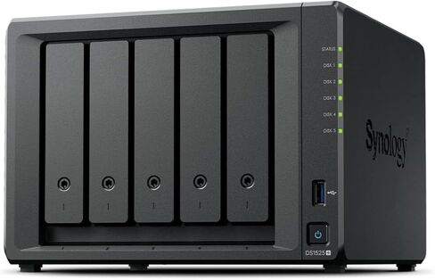 Synology DS1525+(2X 2.5GbE Ports, Ryzen V1500B, 8GB RAM) 5-Bay 20TB Bundle with 5X 4TB WD Red Plus HDDs in Saudi Arabia