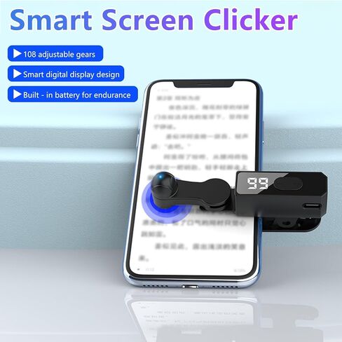 أداة النقر التلقائي للهواتف الذكية، شاشة لمس قابلة للتعديل بـ 107 سرعات مع شاشة رقمية وبطارية مدمجة، تقنية رسم خرائط الهواء الهادئ للهواتف الذكية التي تعمل بنظام iOS/Android in Kuwait