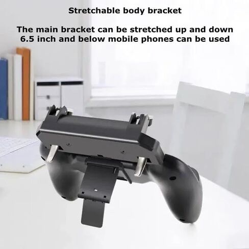 W10 New Mobile Phone Gaming Accessories Game Controller for PUBG Aim Shooting Gamepad Joystick Trigger Button for iPhone Android in Saudi Arabia