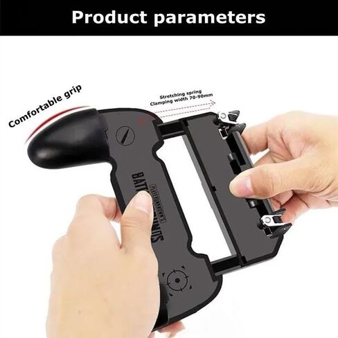 W10 New Mobile Phone Gaming Accessories Game Controller for PUBG Aim Shooting Gamepad Joystick Trigger Button for iPhone Android in Saudi Arabia