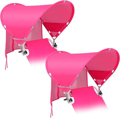 Universal Wind-Resistant Chair Umbrella Canopy, Foldable Portable UPF 50+ Sun Shade Attachment with Adjustable Clamp, Fits Most Beach, Camping, Lawn, Sports, Tanning, Zero Gravity Chairs, Patented in Saudi Arabia
