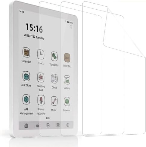 for Bigme B6 eBook Reader Screen Protector [3 Pack] HD Clear Soft PET Film [Anti-Fingerprint] [Anti-Scratch] [Bubble Free] Compatible for Bigme B6 Color eBook Reader 6 Inch e-Paper Tablet in Saudi Arabia