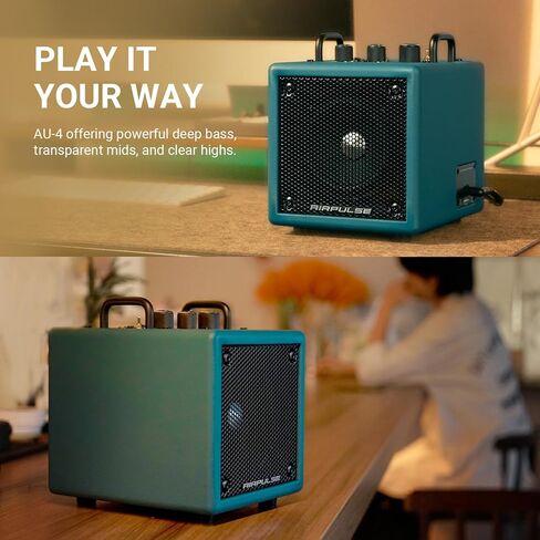 AirPulse Wireless Bluetooth Home-use Speaker, Compact Speakers with AUX/LINE Input for Home Office (Blue) in Saudi Arabia